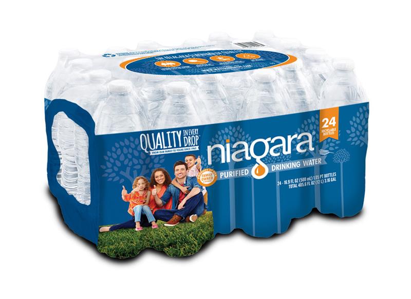 NIAGARA BOTTLED WATER 16.9 FL OZ 24/CS - Bottled Water